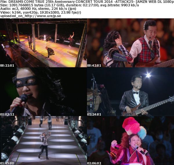[TV-Variety] DREAMS COME TRUE – 25th Anniversary DREAMS COME TRUE CONCERT TOUR 2014 -ATTACK25- (Amazon Prime)