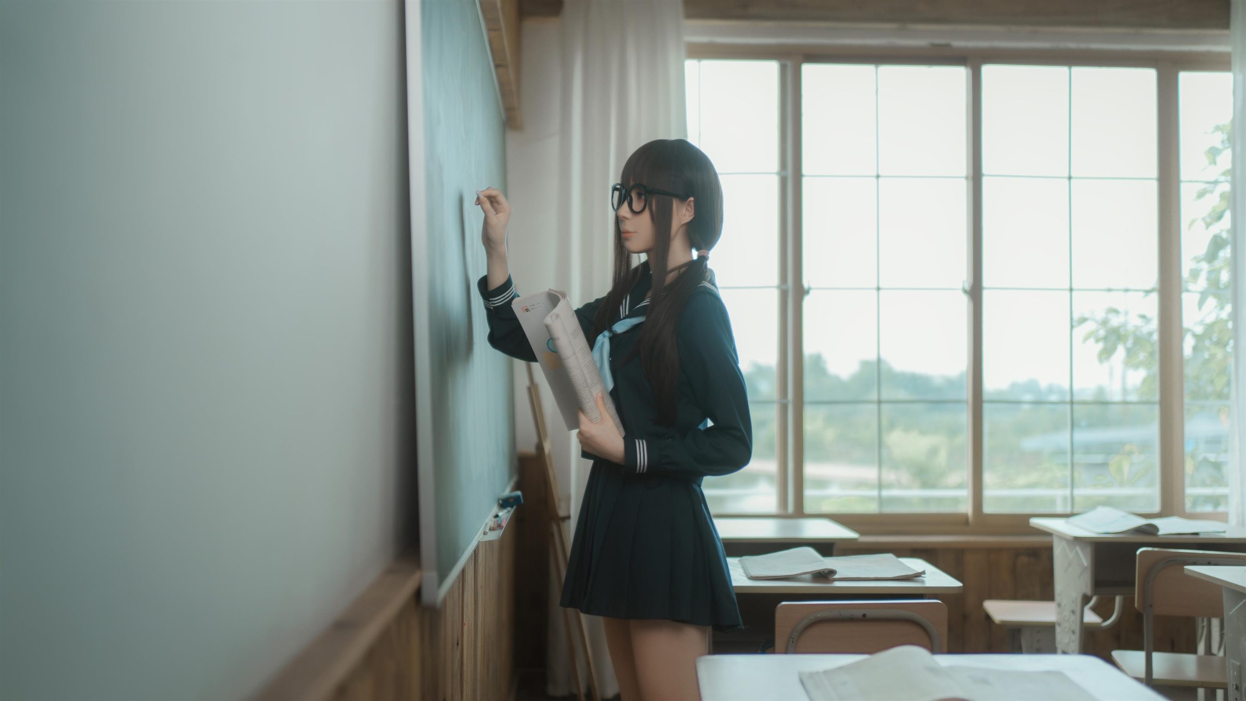 Cosplay 西园寺南歌 与班长的游戏 [134P]