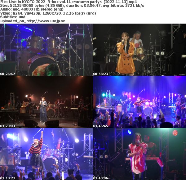 [TV-Variety] 愛内里菜 – Live in KYOTO 2022 R-box vol.11 ~autumn party~ (2022.11.13)
